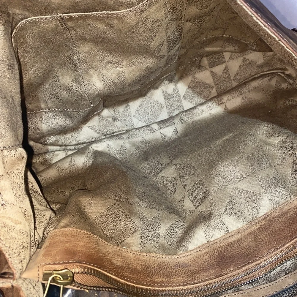 A.S.98 Messenger Bag Brown Leather Crossbody Bag (Free People)